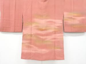 霞に箔散らし模様刺繍絵羽道行コート